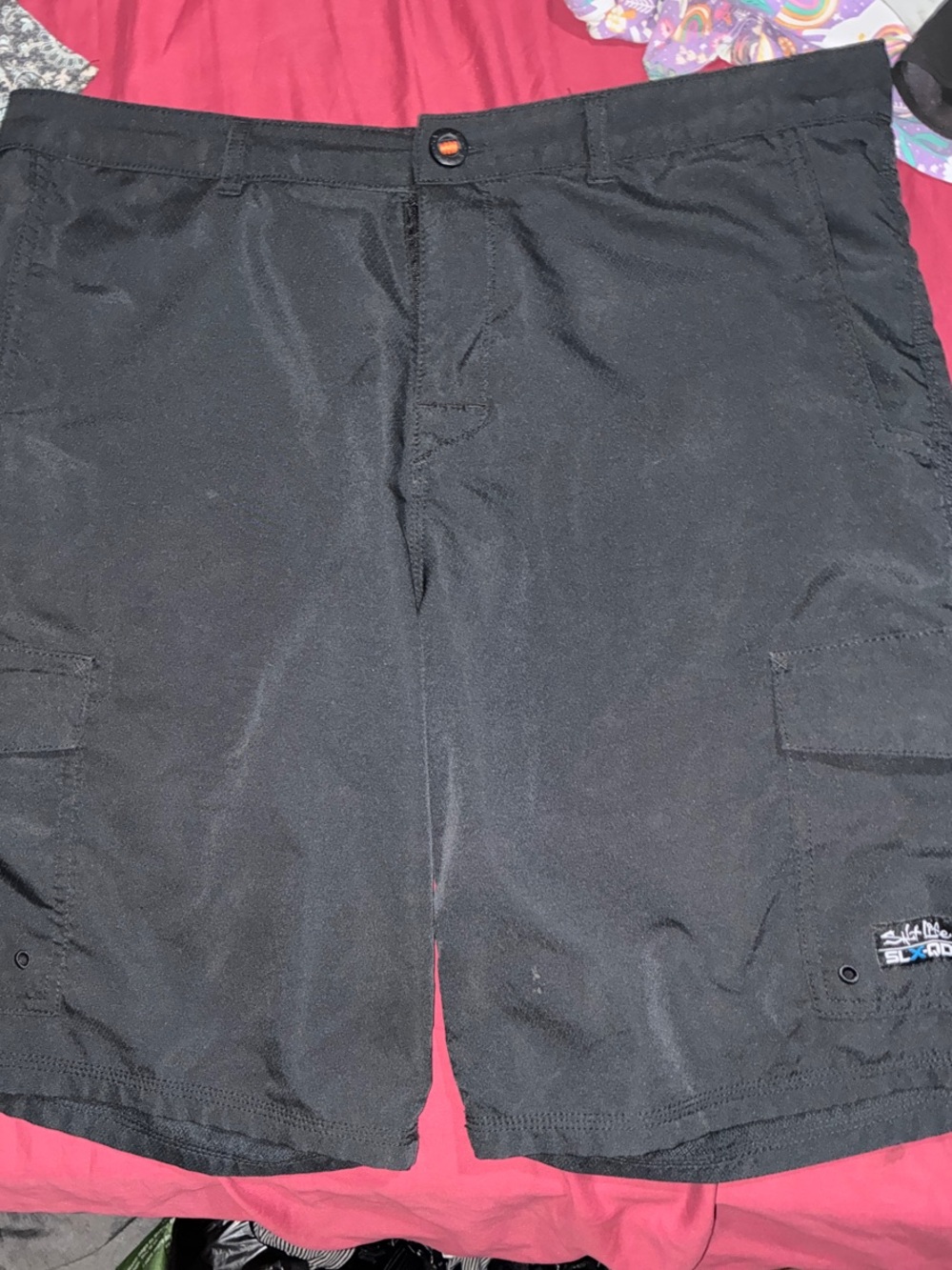 Salt Life Men's Black Cargo Swim/Board Shorts